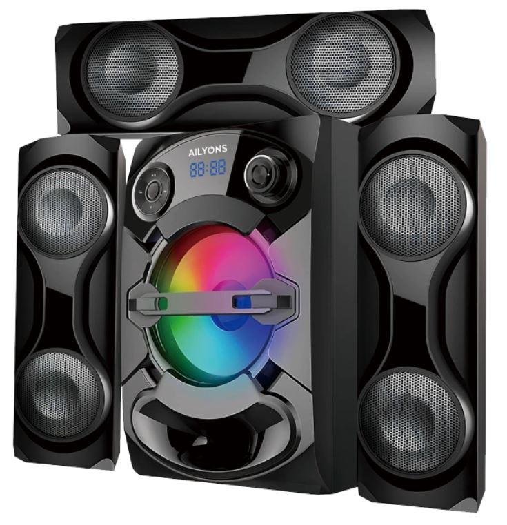 AILYONS ELP3601K-1 3.1 CH Subwoofer Sound System – BT/USB/FM, Deep Bass