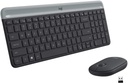 Logitech MK470 Slim Wireless Keyboard and Mouse Combo - Graphite - 920-009204 – Quiet Typing & Precise Mouse for Home & Office Use