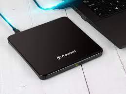 Transend External Portable DVD Writer  Slim USB2.0 Black (TS8XDVDS-K)