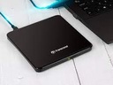 Transend External Portable DVD Writer  Slim USB2.0 Black (TS8XDVDS-K)