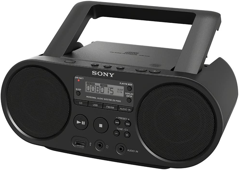 Sony Zs-PS50 Portable Cd Boombox Player Digital Tune
