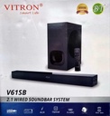 Vitron V61SB 2.1‑Channel Soundbar System – 12,000 W PMPO, Bluetooth & HDMI ARC
