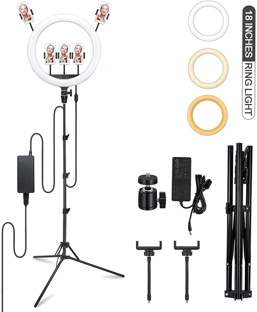Godox LR150 18" LED Ring Light with 78'' Extendable Trip)od Stand (LR150B
