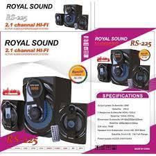 Royal Sound 225 2 in 1 Sub Woofer – Sound System – Remote Control (RS-225)