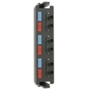Siemon RIC-F-SC6-1 SC Fiber Adapter Plate - 6-Fiber Flat Pack Fiber Optic Panel