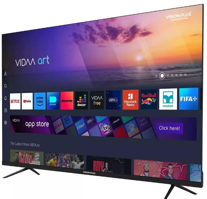 Vision Plus VP8855KV 55″ 4K VIDAA Frameless Smart TV – Ultra HD Display, HDR, Dolby Audio & Smart Connectivity