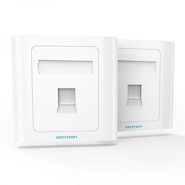 Vention 2 Port Keystone RJ-45 Jack Wall Plate (VEN-IFBW0)