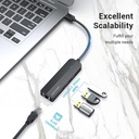 Vention USB 3.0 To usb 3.0 Hub with Gigabit Ethernet Adapter (VEN-CHNBB)