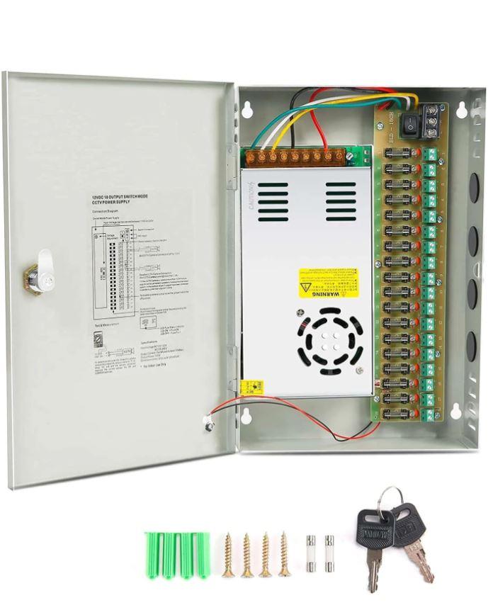 Hawk 30A CCTV Power Supply Unit (PSU) – Reliable 12V DC Power Box for Security Cameras