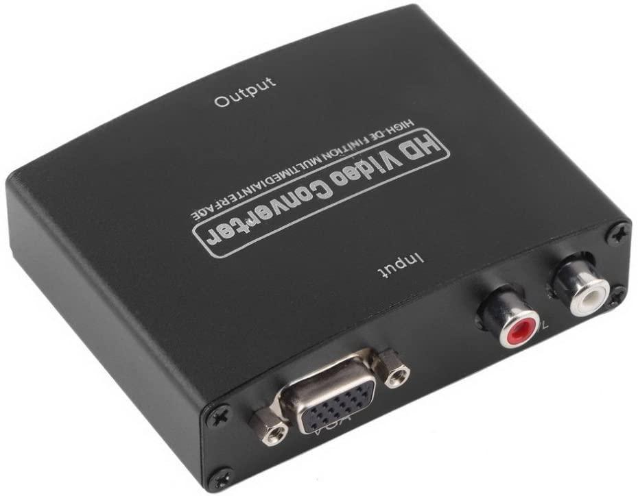 VGA to HDMI HD R / L Adapter Audio and Video to HDMI Converter(B01M7QRT6D) Adapter Box for Laptop PC VGA to HDTV Projector