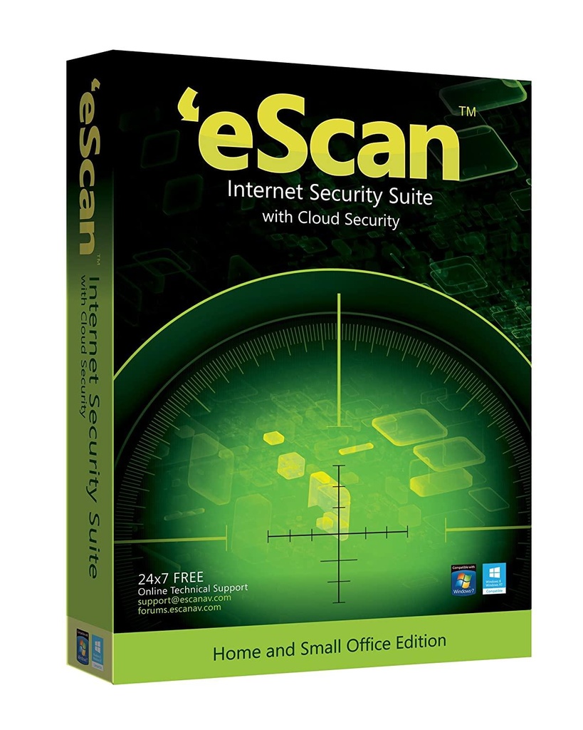 eScan Internet Security Suite with Cloud Security - 1 User (B00LUU7NLS)