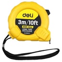 Deli EDL9003Y 3m x 16mm Steel Measuring Tape – Heavy Duty Professional One-Button Tape with Metric and Inch Markings for Workshop, Construction, and Industrial Applications