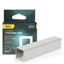 Deli DL238014 12mm 11.3mm Head 1.2mm Width 1000 Pcs D-Type Staple – Heavy Duty Industrial Staples for Staple Gun, Upholstery, Carpentry, and Construction Applications