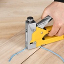 Deli EDL238003 Iron Staple Gun – Adjustable Driving Force Heavy Duty Professional Manual Stapler for Upholstery, Carpentry, Woodwork, and Industrial Workshop Applications