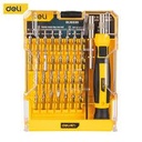 Deli EDL1033D 33 Pcs Precision Screwdriver Set – Professional Grade Multi-Bit Repair Tool Kit for Electronics, Mobile Devices, Watch Repair, and Precision Engineering Applications