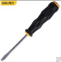 Deli EDL6270061 6mm 6.0mm 150mm Slotted Go-Through Screwdriver – Heavy Duty Impact-Resistant Hand Tool for Mechanical, Automotive, Workshop, and Industrial Applications