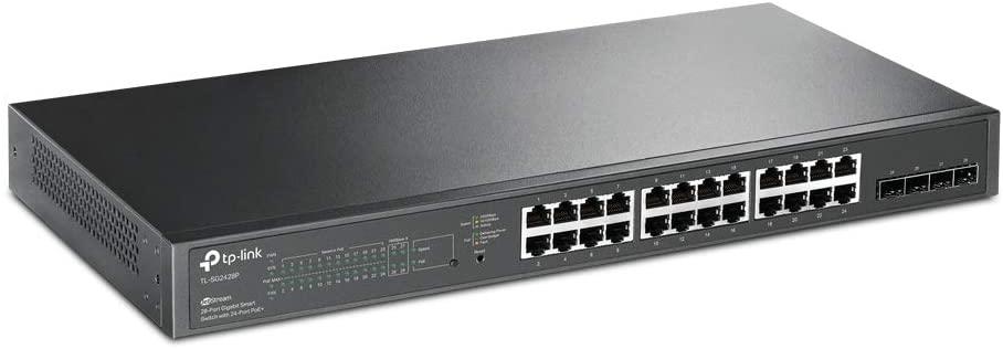 TP-Link TL-SG2428P JetStream 28-Port Gigabit Smart Switch with 24-Port PoE+