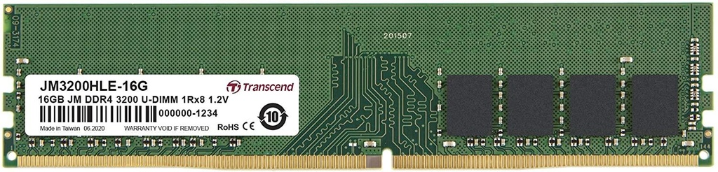 Transcend 16GB JetRam DDR4-3200 U-DIMM Laptop RAM (JM3200HSE-16G)