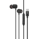 Promate Silken-ENC Ergonomic In-Ear USB-C Wired ENC Stereo Earphones – High Fidelity Noise Cancelling Earphones for Music, Calls, Gaming, and Professional Use