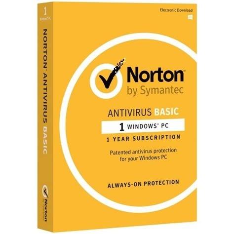 Norton Antivirus Basic 1 User (1 Year Subsicription)