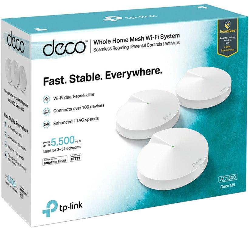 TP-Link Deco M5 AC1300 MU-MIMO Dual-Band Whole Home Wi-Fi System (3-Pack)