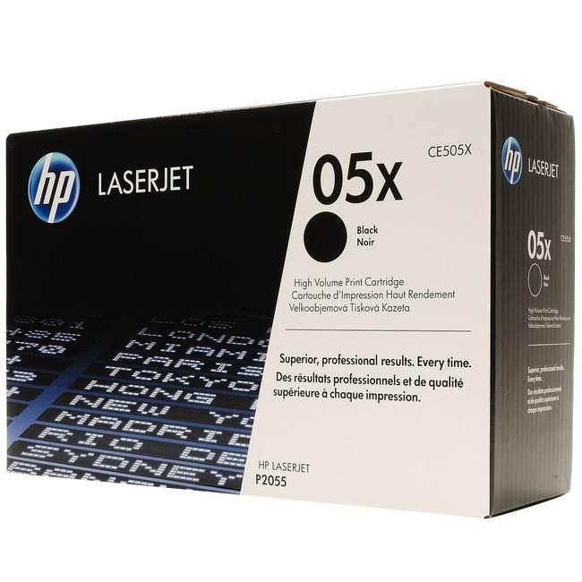 HP 05X High Yield Black Original LaserJet Toner Cartridge (CE505X)