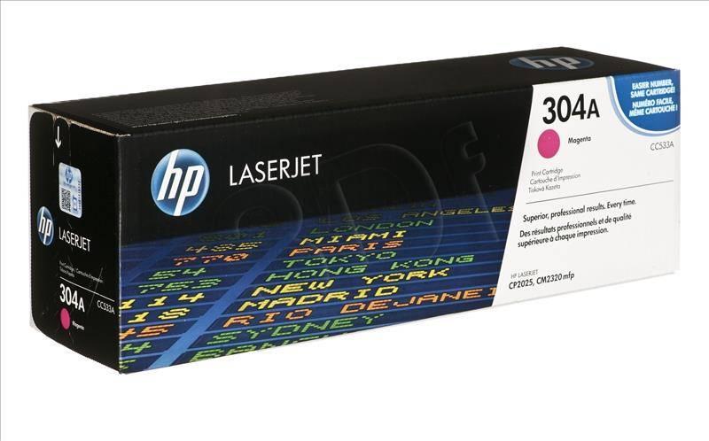 HP 304A Magenta Original LaserJet Toner Cartridge (CC533A)