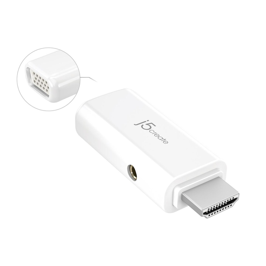 j5create VGA to HDMI Video Audio Adapter (JDA203)