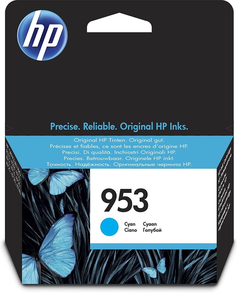 HP 953 Yellow Original Ink Cartridge, F6U14AE