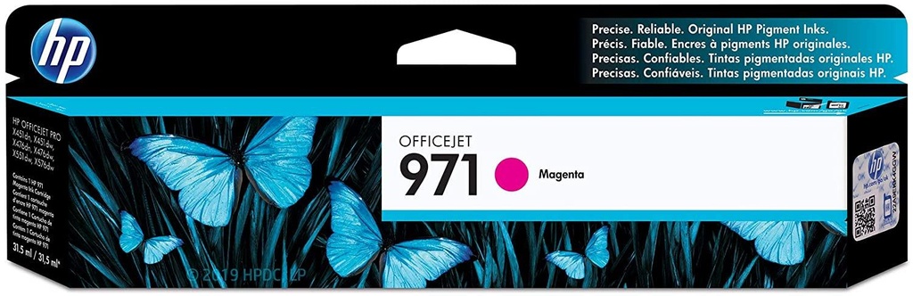 HP 971 Magenta Original Ink Cartridge, CN622AM