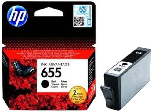 HP 655 Black Original Ink Advantage Cartridge, CZ109AE
