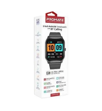 Promate XWATCH-B2 Smartwatch with BT Calling – Premium Bluetooth Calling Smartwatch for Fitness Tracking, Health Monitoring, and Everyday Professional Use
