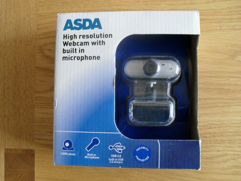 ASDA High Resolution Webcam with inbuilt microphone