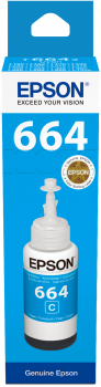 Epson T6642 Genuine Cyan Ink Bottle - 70ML  (C13T6642A)