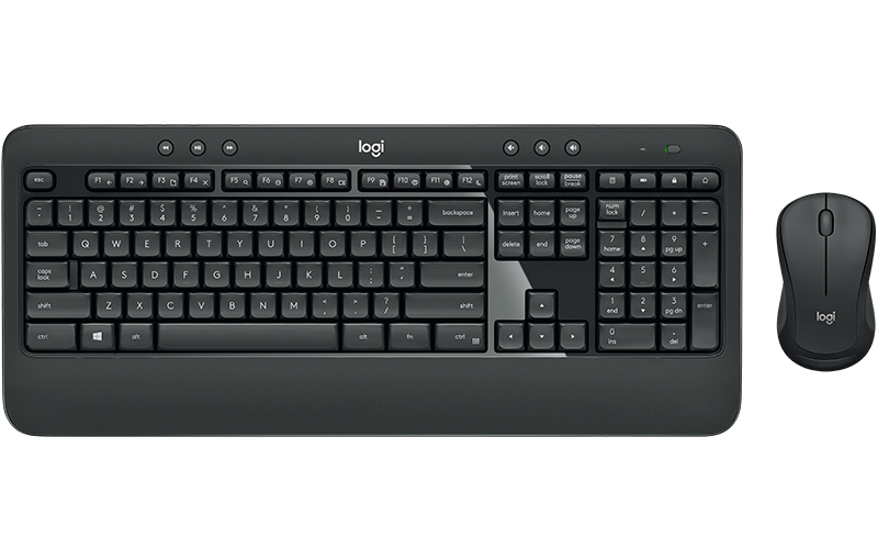 Logitech MK540 Advanced Wireless Keyboard and Mouse Combo - Carbon - 920-008685 – Carbon, Long-Range Reliable Typing & Smooth Navigation