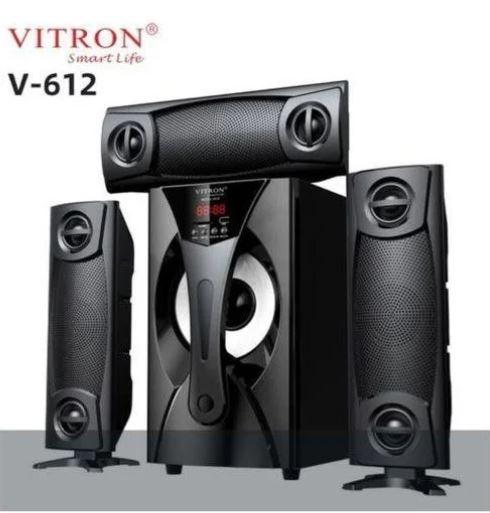 Vitron V612 3.1 CH Sub Woofer Audio System – Powerful Bass, BT/USB/FM