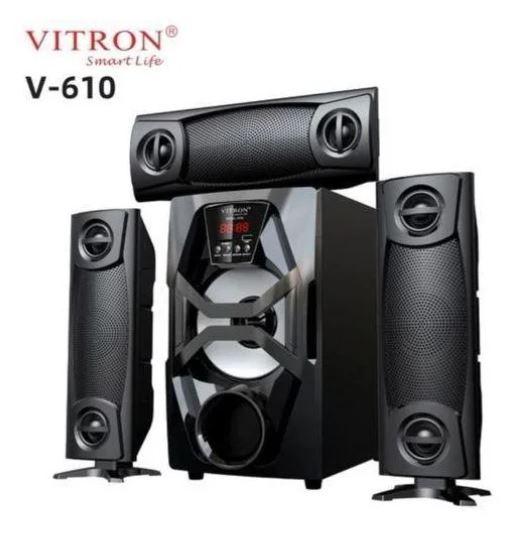 Vitron V610 3.1 CH Sub Woofer Sound System – BT/USB/FM, Deep Bass
