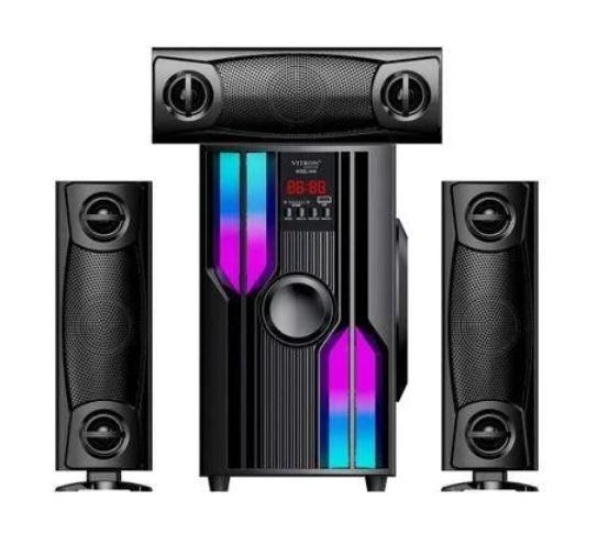 Vitron V646 3.1 CH Sub Woofer Sound System – Powerful Bass, BT/USB/FM