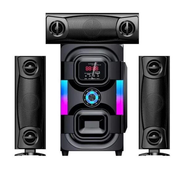 Vitron V645 3.1 CH Sub Woofer Speaker System – BT/USB/FM, Deep Bass
