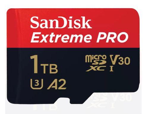 SanDisk 1TB Extreme Pro UHS-I MicroSDXC 200MB/s – Fast Memory Card for Cameras & Phones(SDSQXCD-1T00-GN6MA)