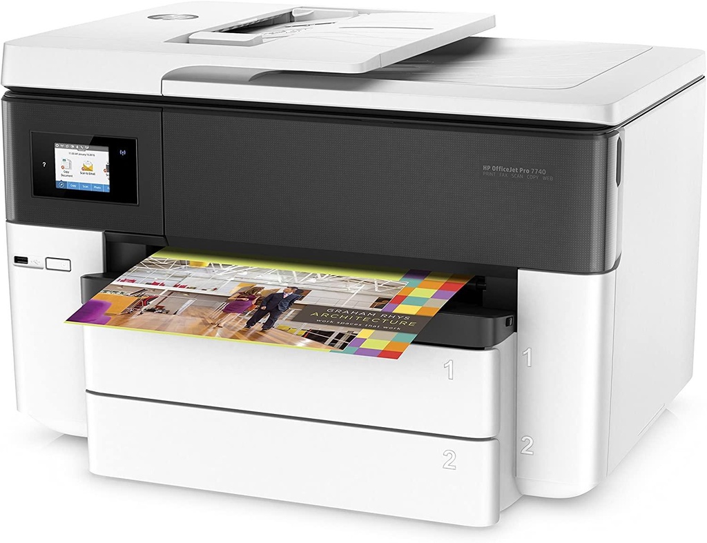 HP OfficeJet Pro 7740 A3 Wireless All-in-One Printer (G5J38A#A80)