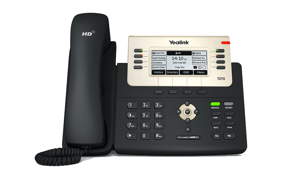 Yealink IP SIP T27G IP Phone - Gigabit Ethernet PoE