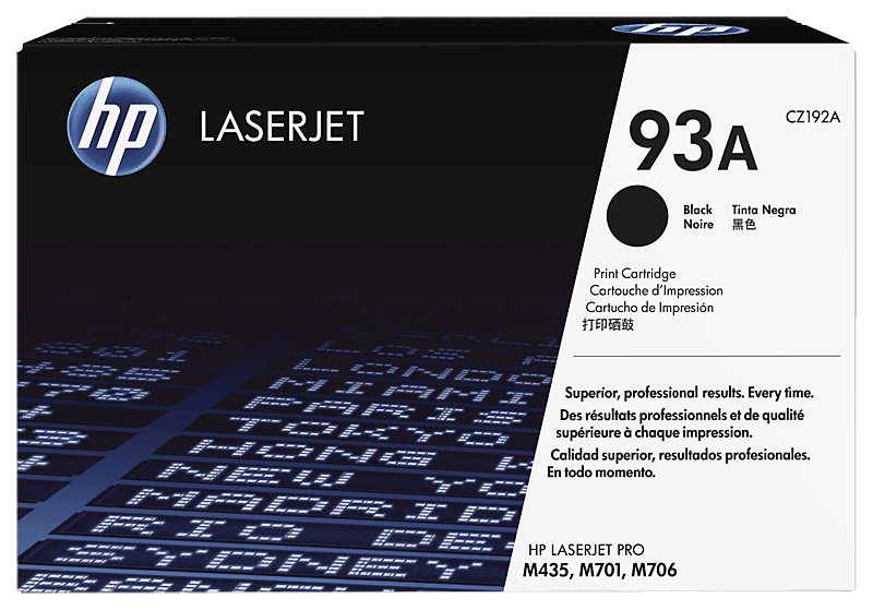 HP 93A Black Original LaserJet Toner Cartridge(CZ192A)