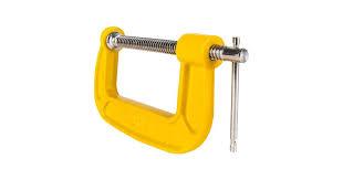 Deli EDL-G204 4" 100mm G Clamp – Heavy Duty Industrial Screw Clamp for Woodworking, Metal Fabrication, Workshop Assembly, and Construction Applications