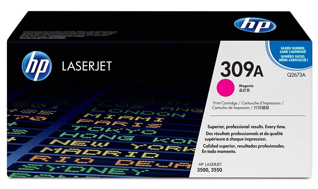 HP 309A Magenta Original LaserJet Toner Cartridge(Q2673A)