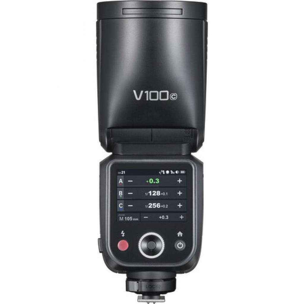 GODOX V100 C/N/S Portable Camera Flash – Li-Ion Speedlite for Canon, Nikon & Sony