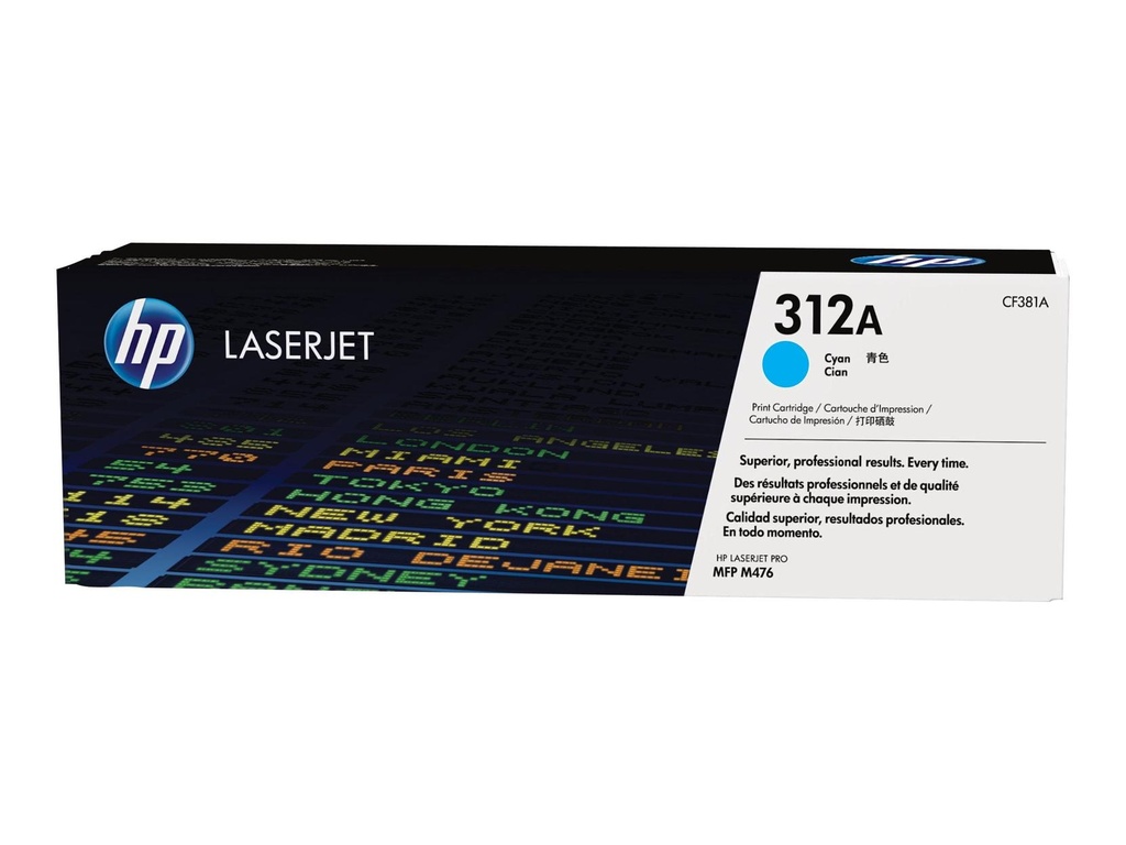 HP 312A Cyan Original LaserJet Toner Cartridge (CF381A)