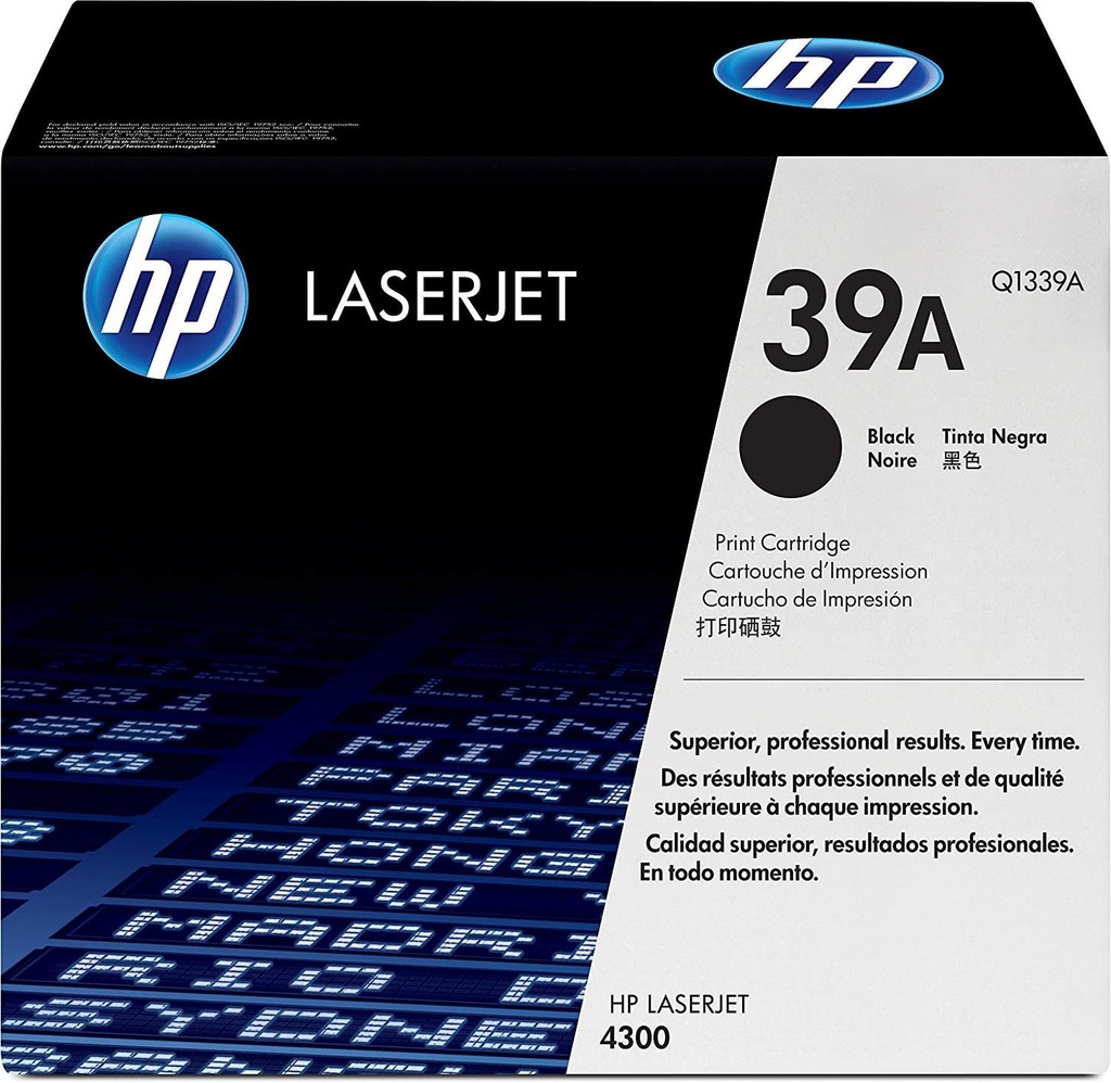 HP 39A Black LaserJet Toner Cartridge (Q1339A)