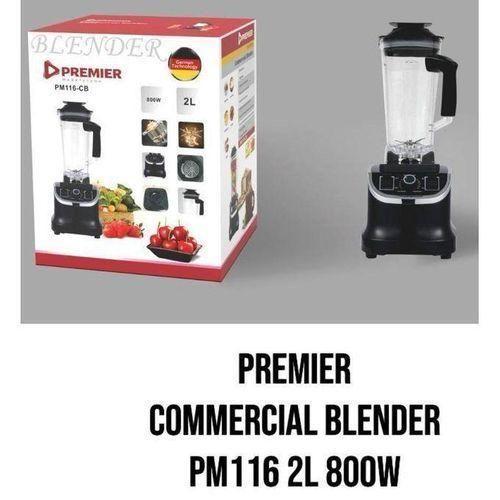 Premier PM116 2L 800W Commercial Blender – Powerful Motor, Durable Stainless Steel Blades, Multiple Speed Settings, Easy-to-Clean, Perfect for Home, Café & Restaurant Use