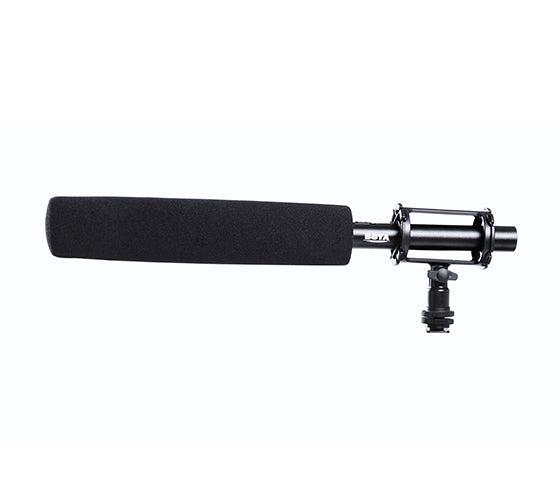 BOYA BY-PVM1000L Professional Condenser Microphone 3-Pin XLR Super-Cardioid Directional Mic with Shock Mount Wind Muff for Camcorder Video DSLR Smartphone Interviews Micro Film Creation Live Video
